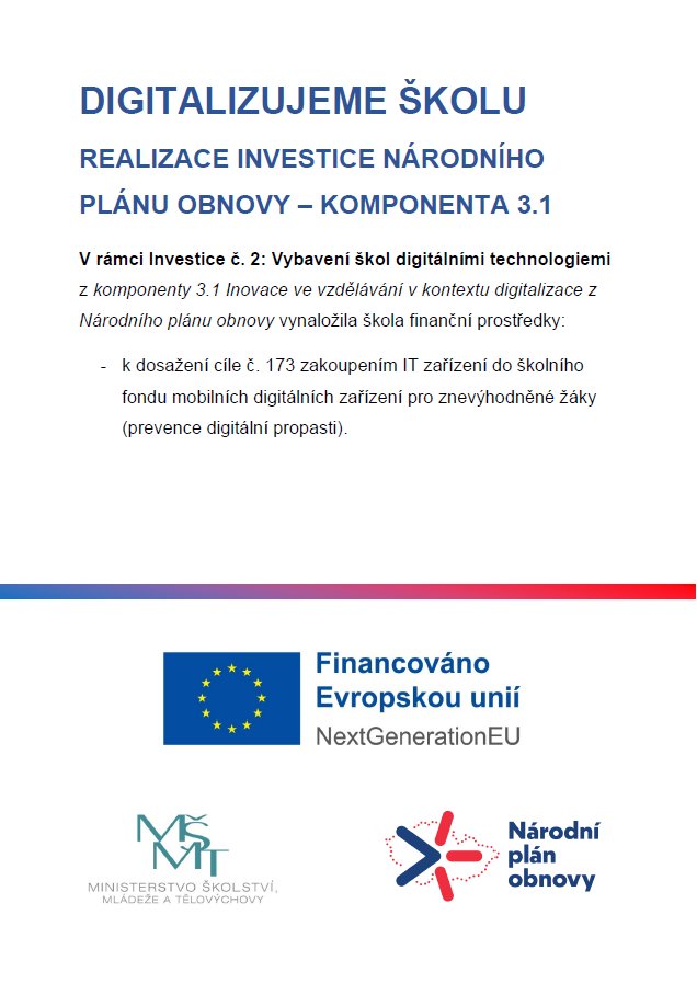 Digitalizujeme školu - prevence digitální propasti - obrázek